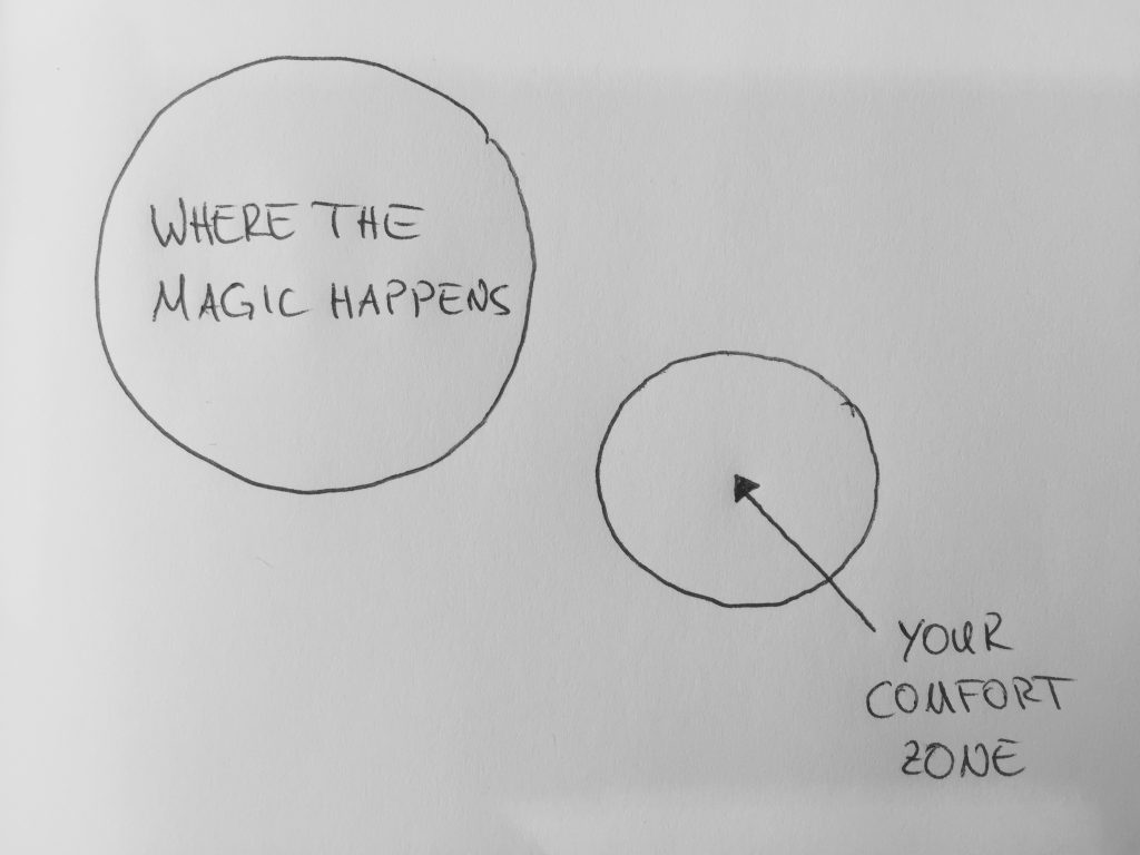 Out of your comfort zone